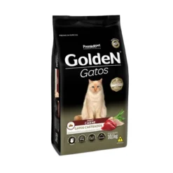 Ração Seca PremieR Pet Golden Gatos Castrados Carne para Adultos 10,1kg
