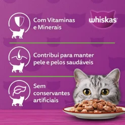 Whiskas Sachê Castrados Carne 85g