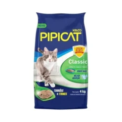 Areia Higiênica Pipicat Classic 4kg
