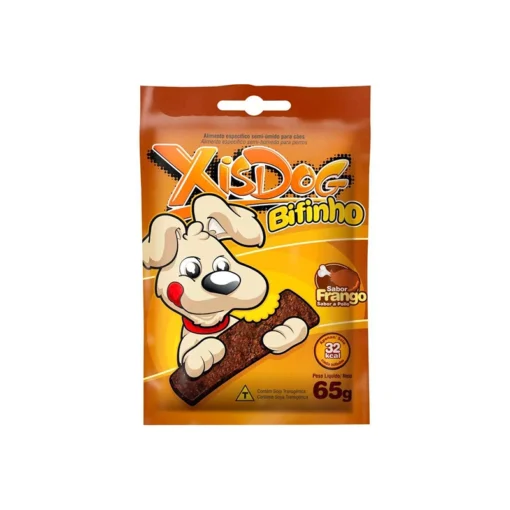 Petisco XisDog Bifinho Sabor Frango para Cães 65 g