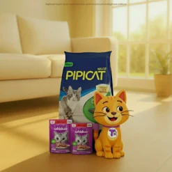Kit Gato: Pipicat Classic 4 kg + 2 Whiskas