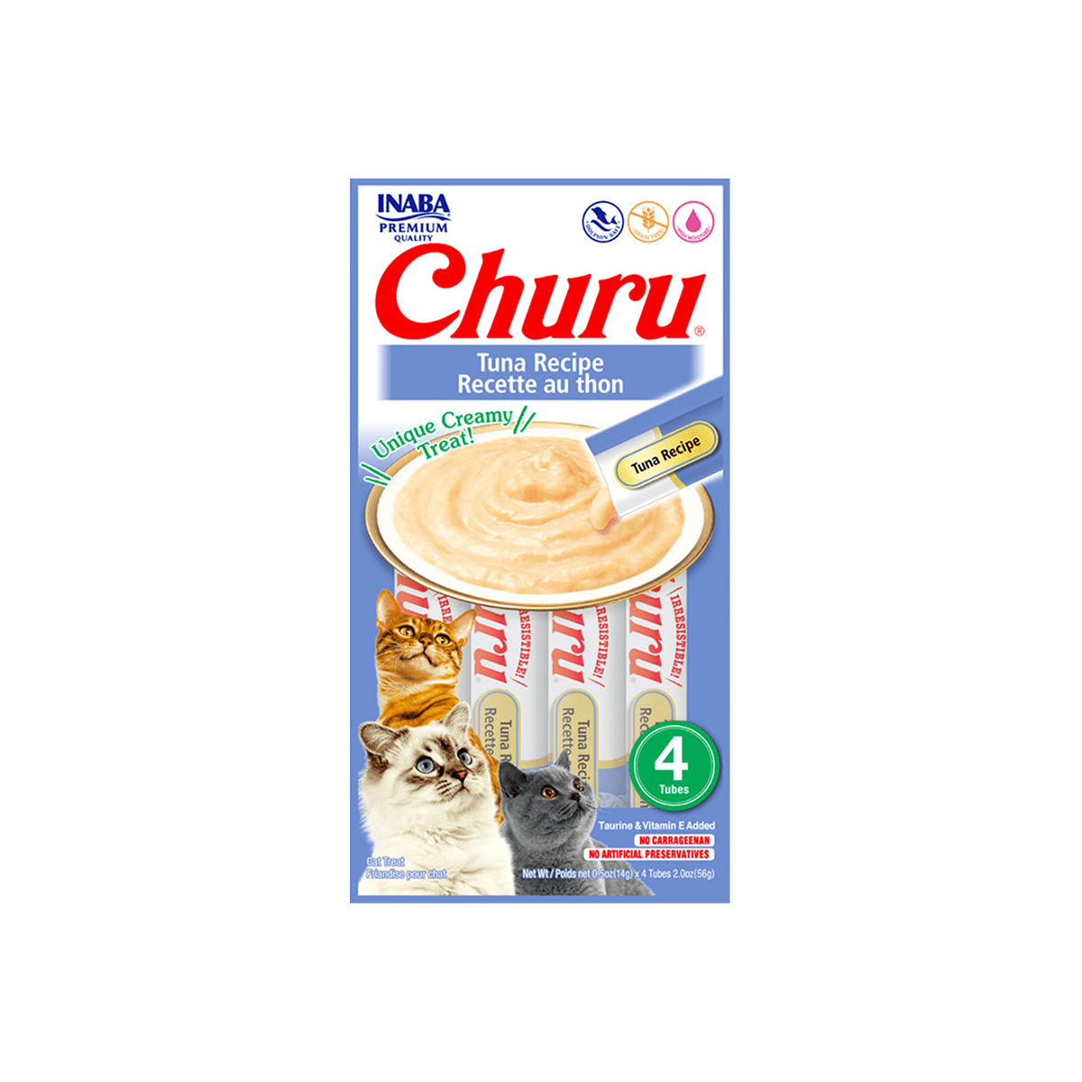 Petisco Cremoso Churu Sabor Atum para Gatos 56 g - Imagem 3