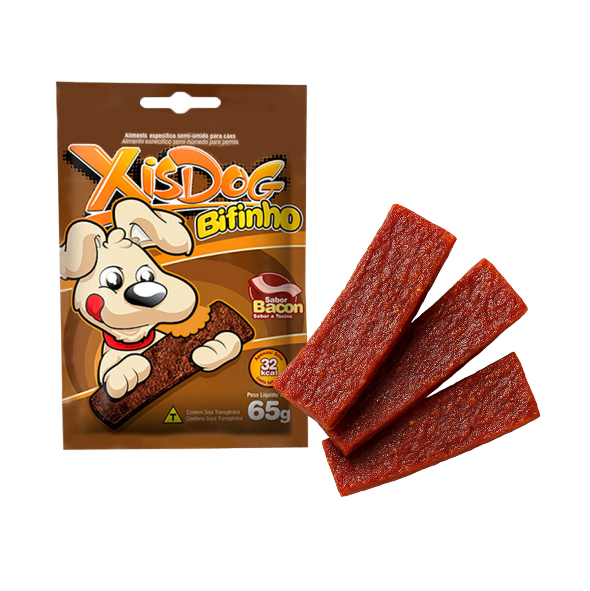 Kit Mix 3 Petiscos Snack XisDog Bifinho de 65g - Imagem 4