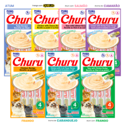 Petisco Cremoso Churu 4 tubets de 14g