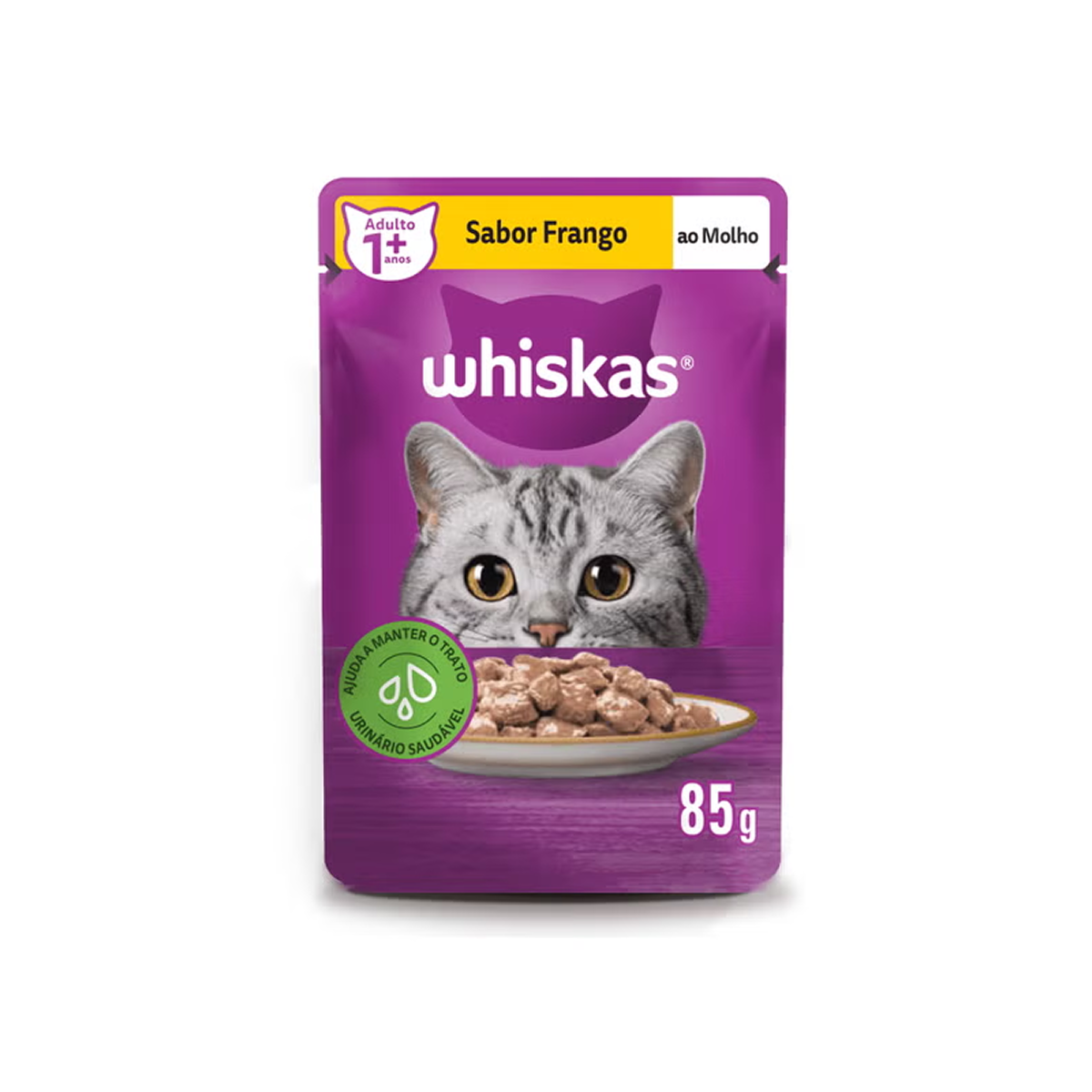 Whiskas Sachê Frango ao Molho para Gatos Adultos 85 g