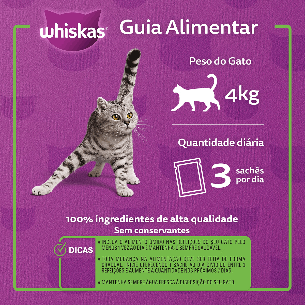Whiskas Sachê Frango ao Molho para Gatos Adultos 85 g - Imagem 4