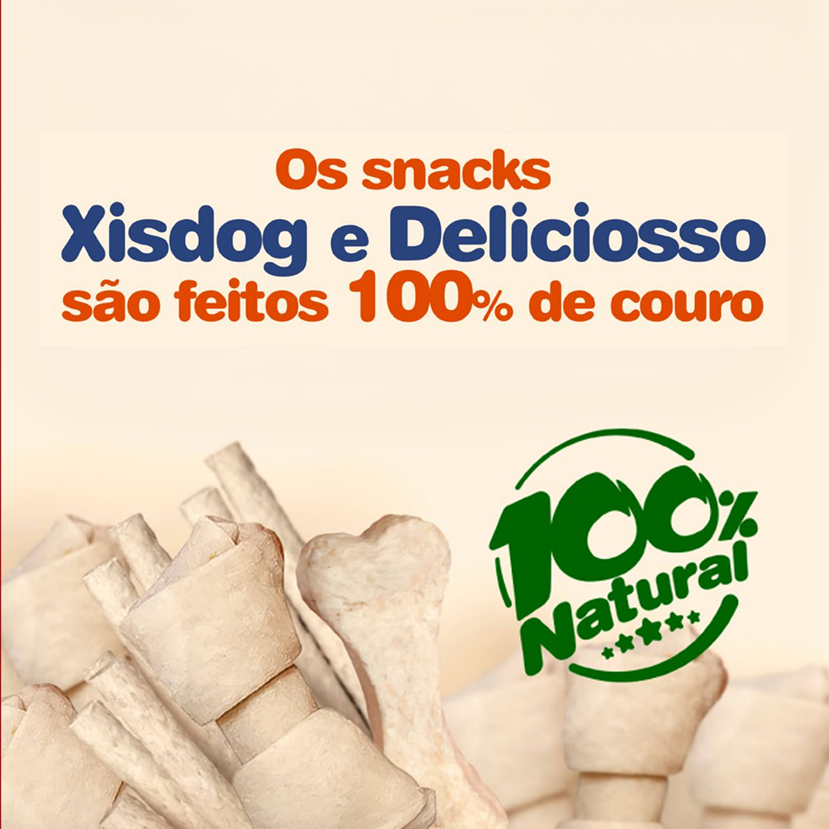 Petisco Mastigável XisDog Palito Natural KR 105 - Imagem 2