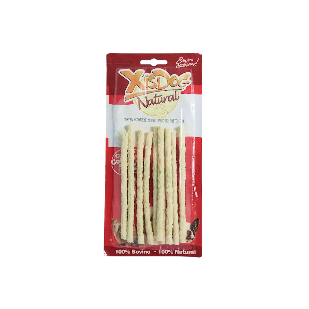 Petisco Mastigável XisDog Palito Natural KR 65g