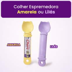 Colher Espremedora de Petisco Sachê Churu Para Gatos e Cães