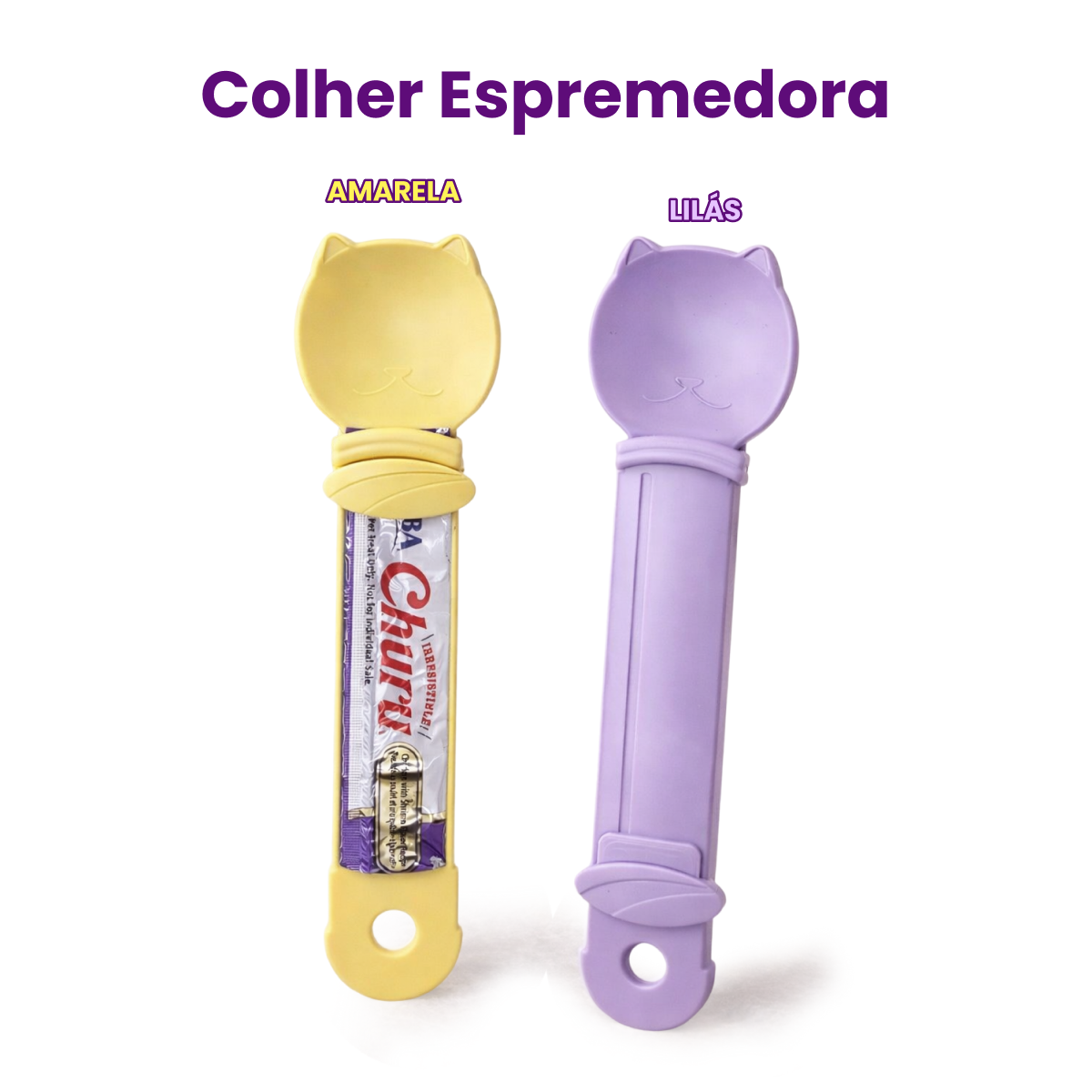 Kit Gato 2 Churus + Colher - Imagem 3