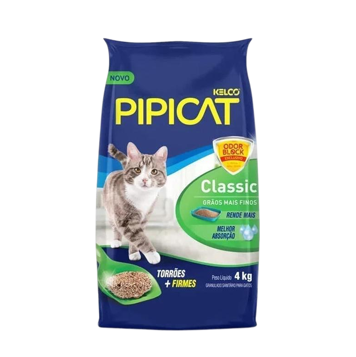 Pipicat Classic 4kg + 2 Saches Whiskas Frango - Imagem 2