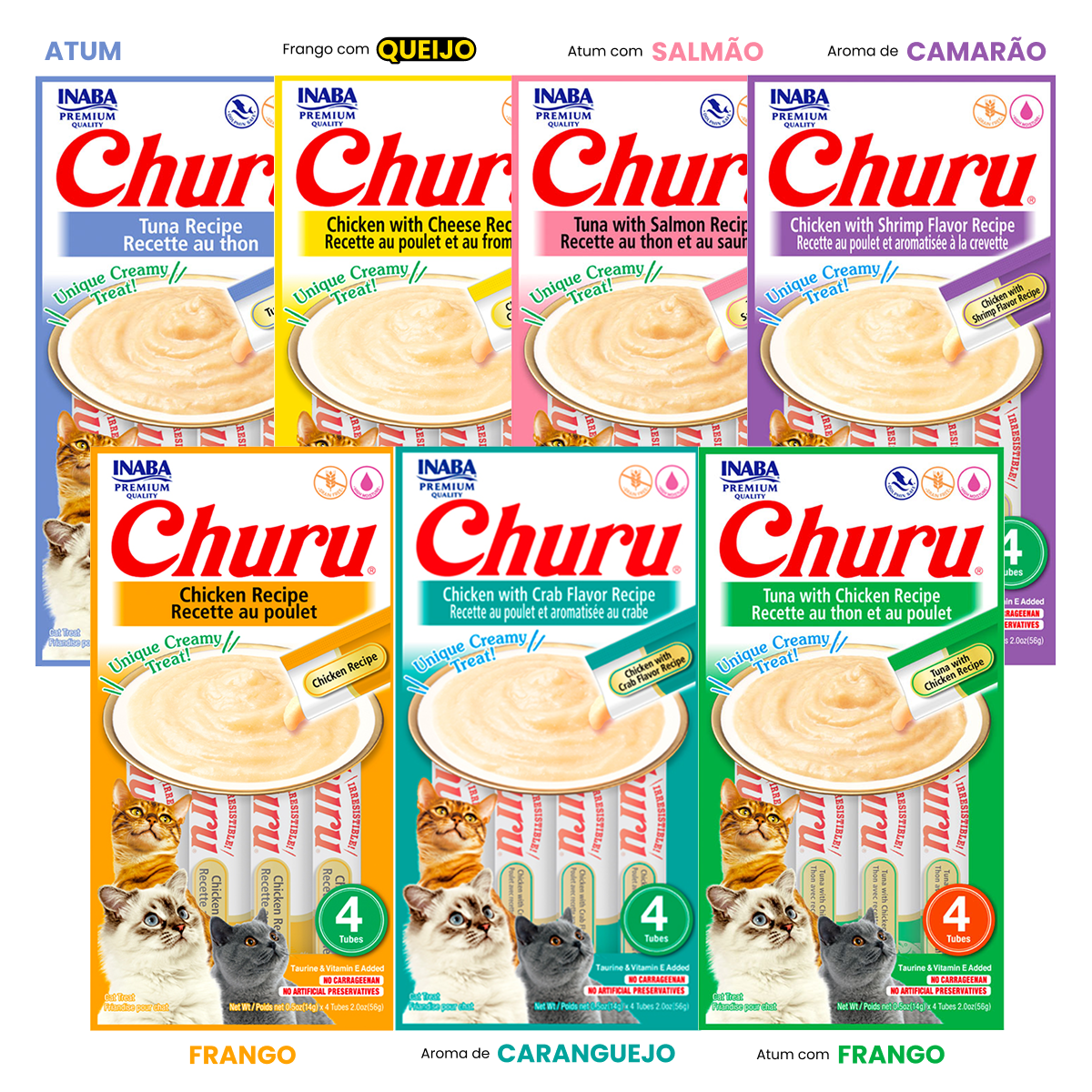 Kit Gato 2 Churus + Colher - Imagem 2